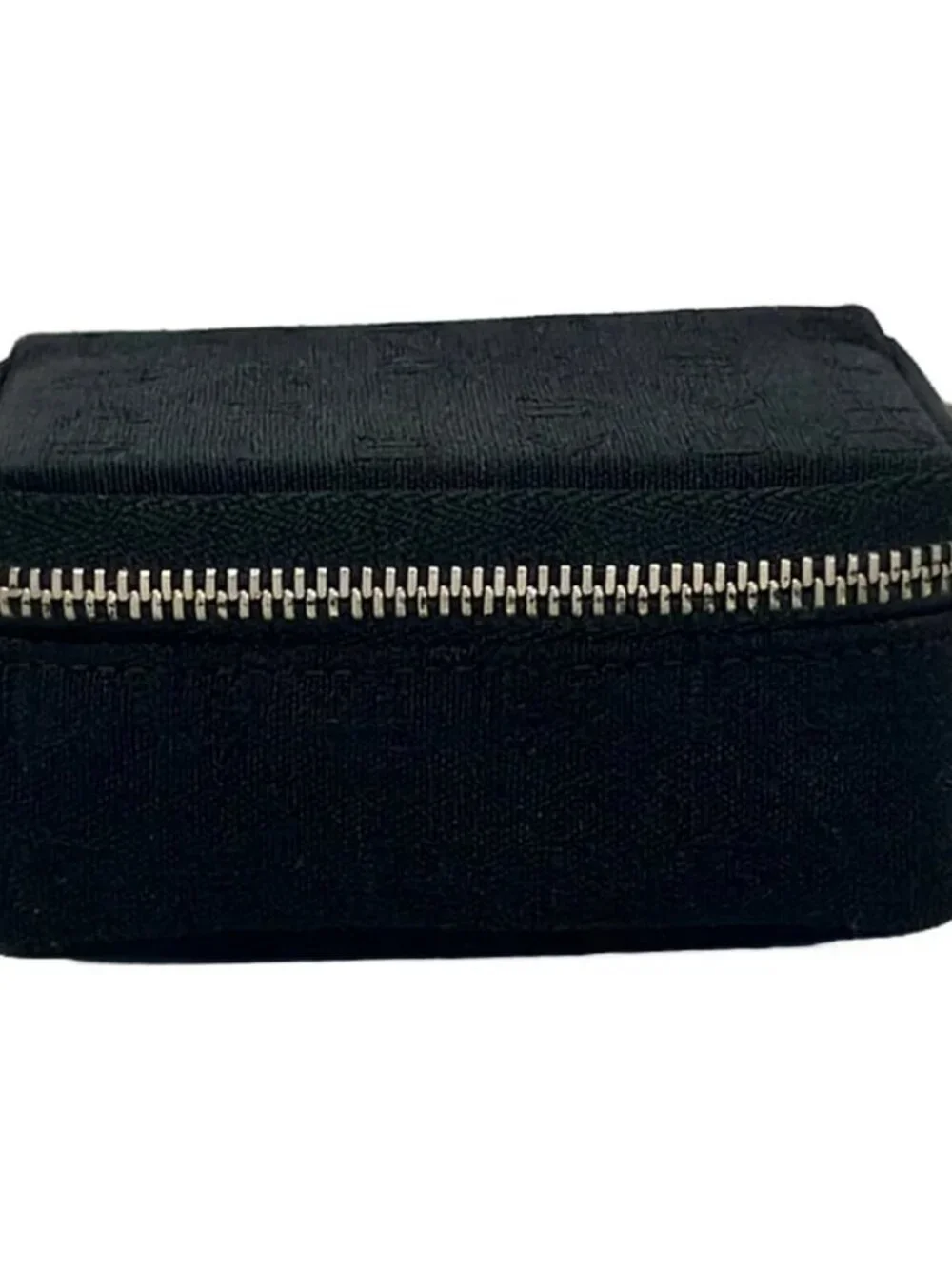 BVLGARI Logo Mania Black Jacquard Pouch